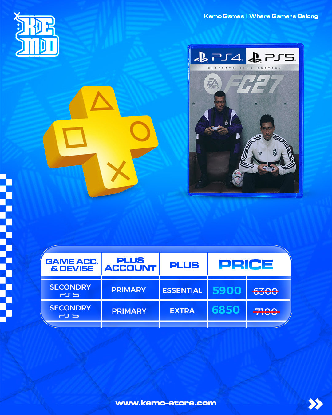 FC 27 PRE-ORDER With Ps Plus 1 Year
