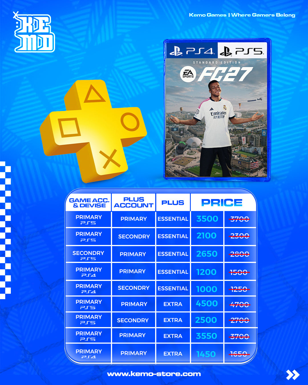 FC 27 PRE-ORDER With Ps Plus 1 Year
