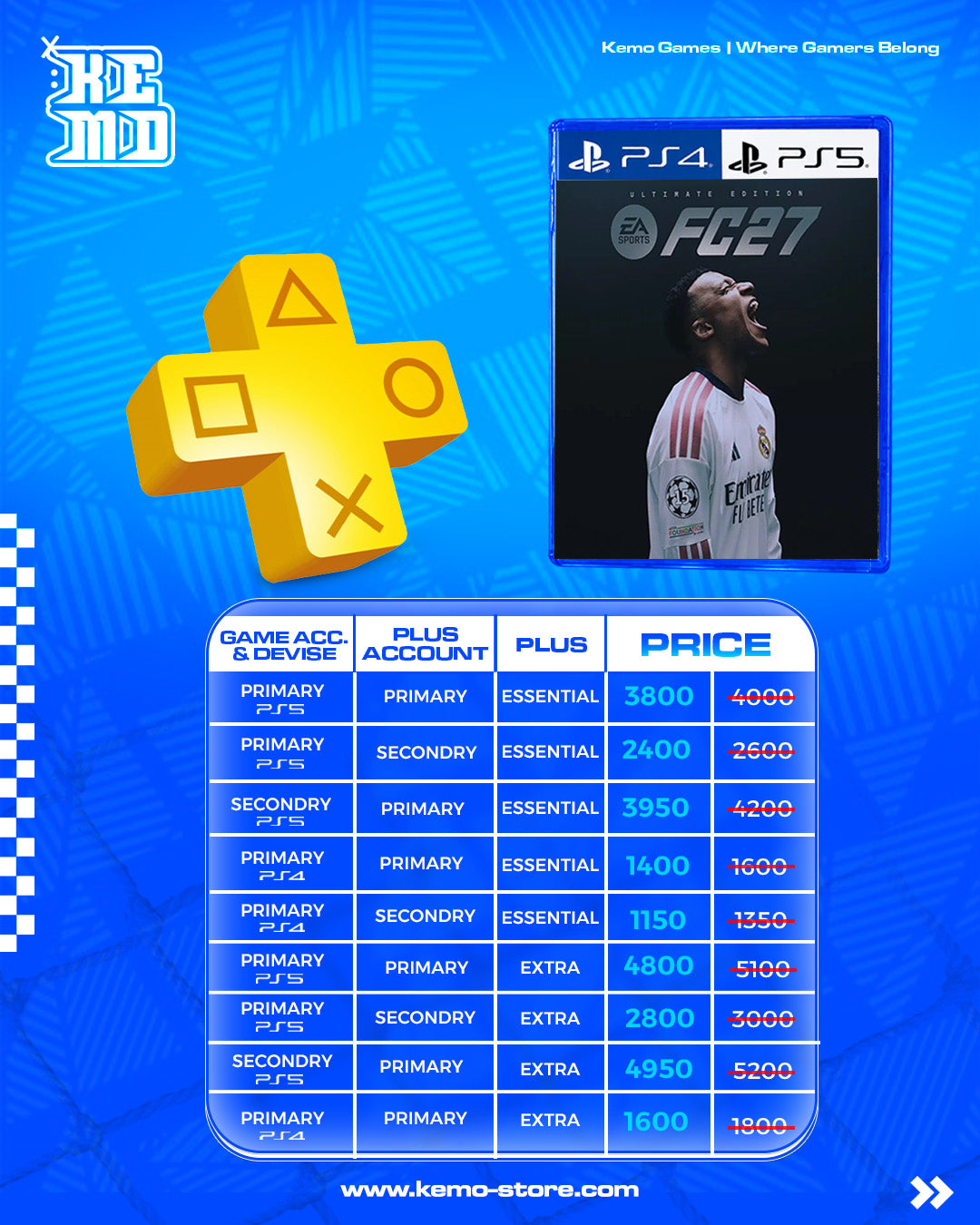 FC 27 PRE-ORDER With Ps Plus 1 Year